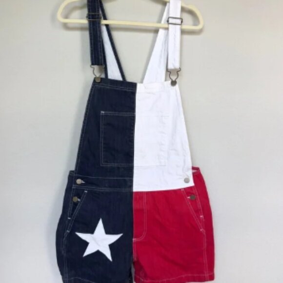 Chubbies The Chubberalls Men’s Texas Lone Star Bib Overalls Shortalls S
